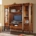 Libreria porta TV intarsiata